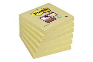 MEMOBLOK 3M POST-IT 654 76X76 SUPER STICKY GEEL