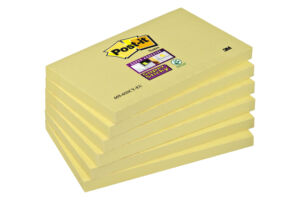 MEMOBLOK 3M POST-IT 655 76X127 SUPER STICKY GEEL