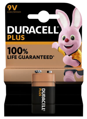 BATTERIJ DURACELL PLUS BLOK 9V 1ST