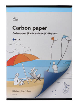 CARBONPAPIER BUDGET A4 21X31CM 10X BLAUW