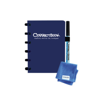 CORRECTBOOK A6 LIJN MARINE BLAUW