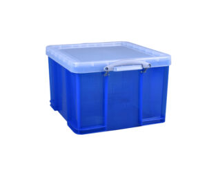 OPBERGBOX RUB 42 LTR 520X440X310MM TRANSP BLAUW