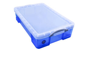 OPBERGBOX RUB 33 LTR 480X390X310MM TRANSP BLAUW