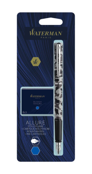 VULPEN WATERMAN ALLURE CAMOUFL F BL + INKTPAT BL