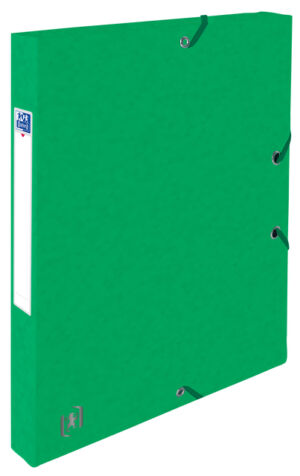 ELASTOBOX OXFORD TOP FILE+ A4 25MM GROEN