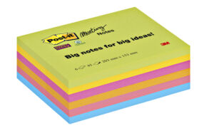 MEMOBLOK 3M POST-IT 8645 S. STICKY 203X153MM ASS