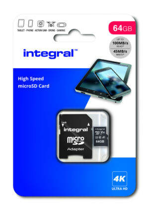 GEHEUGENKAART INTEGRAL MICROSDXC 64GB