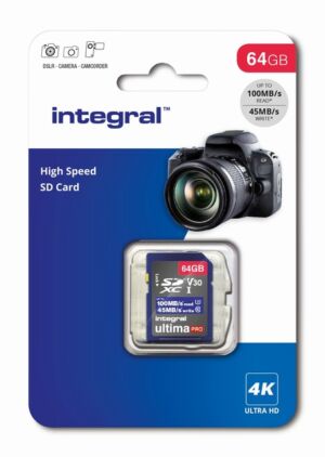 GEHEUGENKAART INTEGRAL SDHC-XC 64GB