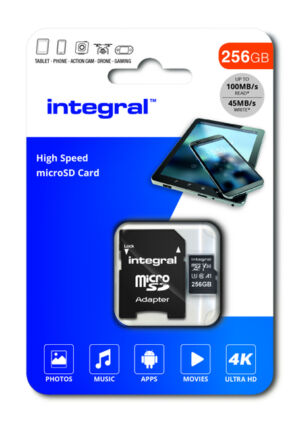 GEHEUGENKAART INTEGRAL MICROSDXC 256GB