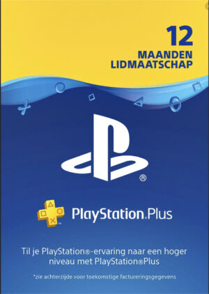 CADEAUKAART LEEG PLAYSTATION PLUS 12MAANDEN