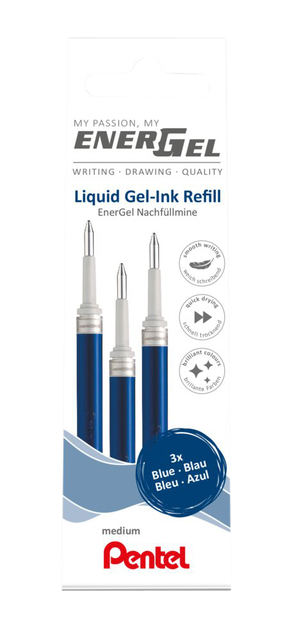 GELSCHRIJVERVULLING PENTEL LR7 ENERGEL 0.4 BLAUW