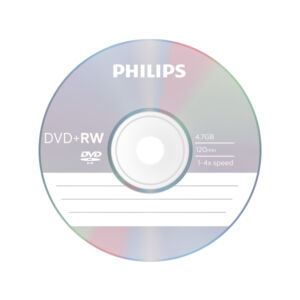 DVD+RW PHILIPS 4.7GB 4X SP (10)