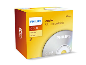 CD-R PHILIPS 80MIN AUDIO JC (10)