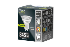 LEDLAMP INTEGRAL GU10 1800-2700K WARM 3.6W 380LUM