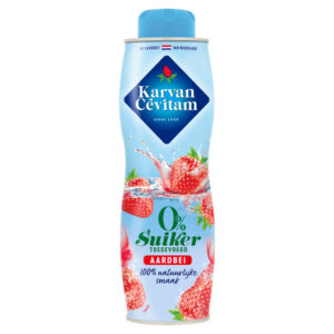 SIROOP KARVAN CEVITAM AARDBEI 0 SUIKER 600ML