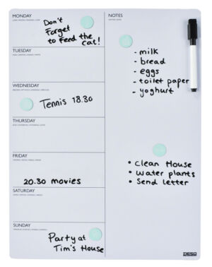 MAGNETISCHE PLANNER WEEK DESQ 40X30CM MAGNETISCH