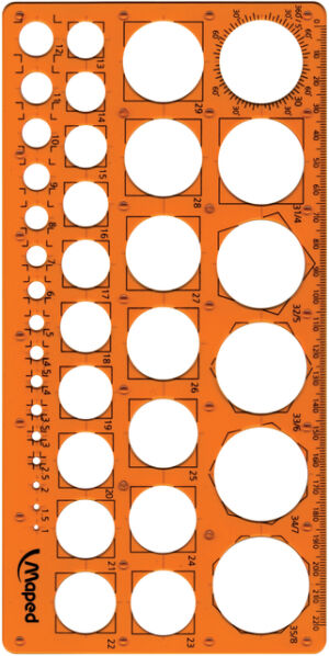 CIRKELSJABLOON MAPED TECHNIC 1-35MM