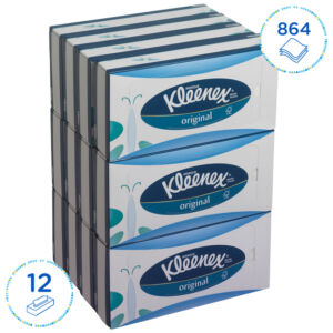 FACIAL TISSUES KLEENEX 8824 3-LGS STANDAARD WIT