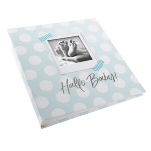 BABYFOTOALBUM HALLO BABY MINT/BLUE