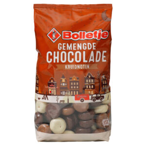 KRUIDNOTEN BOLLETJE CHOCOLADE GEMENGD 250GR